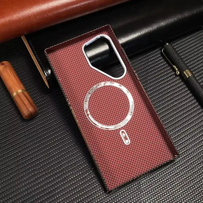 Ultra Thin Carbon Fiber Texture Case For Samsung - BD Gadget