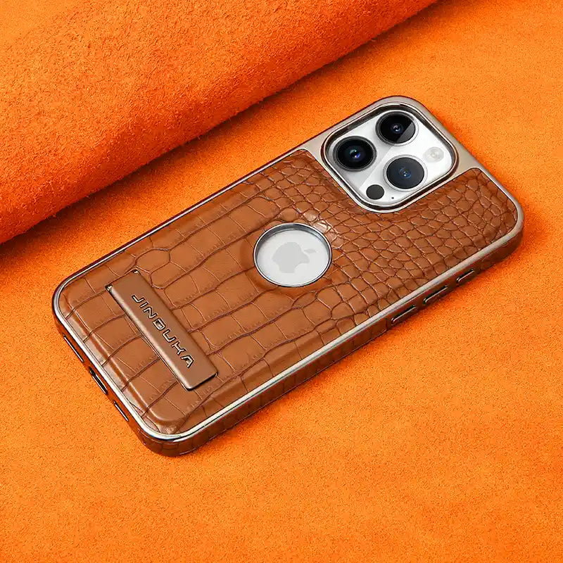 JINDUKA Crocodile PU Leather With Kickstand Case For iPhone - BD Gadget