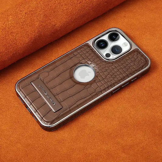 JINDUKA Crocodile PU Leather With Kickstand Case For iPhone - BD Gadget