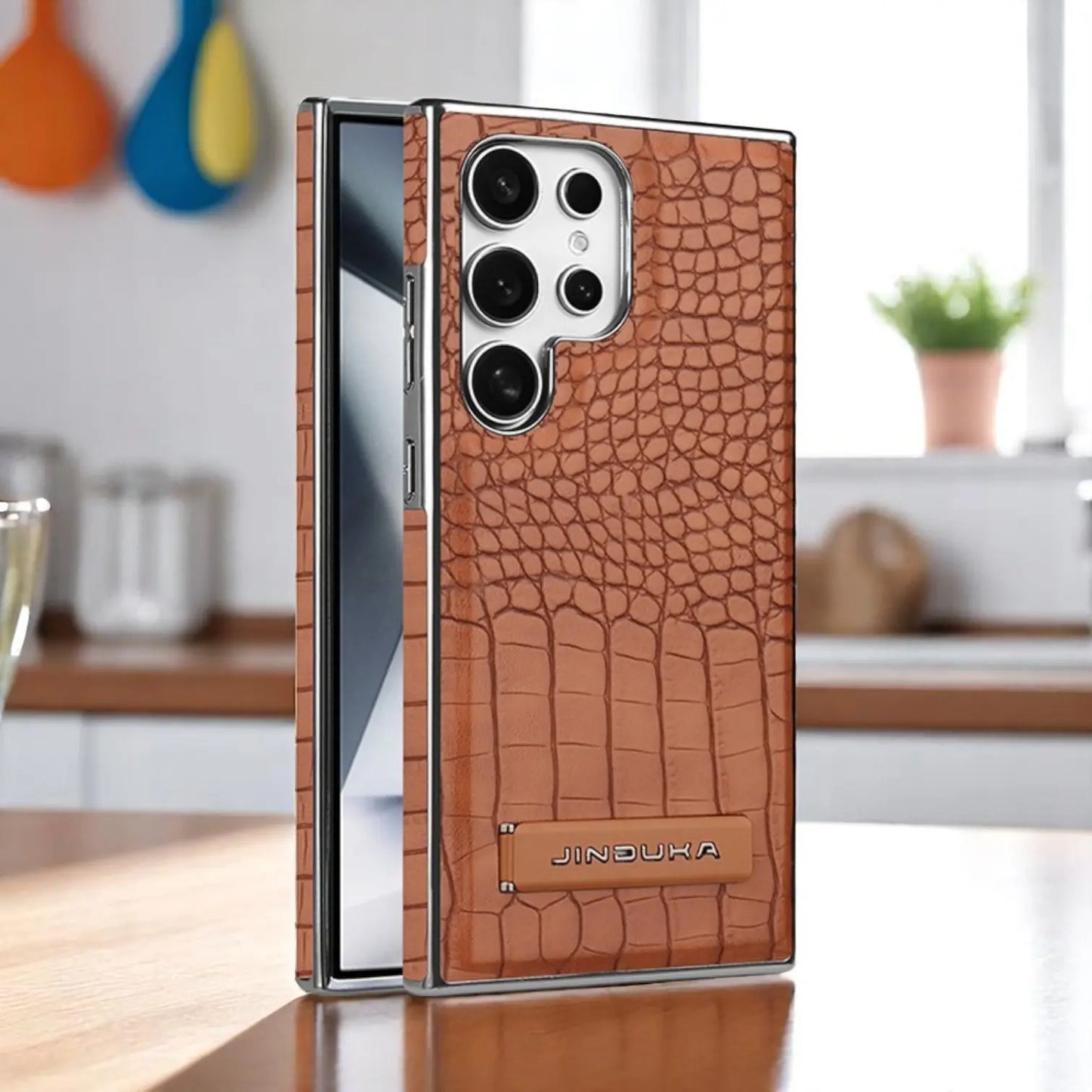 Jinduka Crocodile Texture PU Leather case For Samsung
