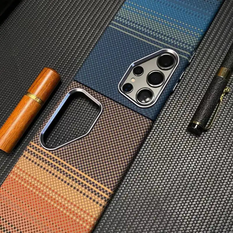 Ultra Thin Carbon Fiber Texture Case For Samsung - BD Gadget
