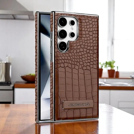 Jinduka Crocodile Leather case For Samsung