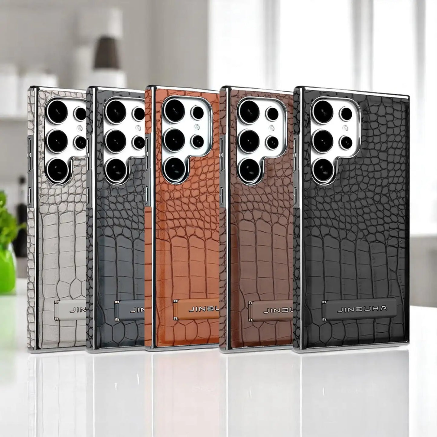 Jinduka Crocodile Texture PU Leather case For Samsung