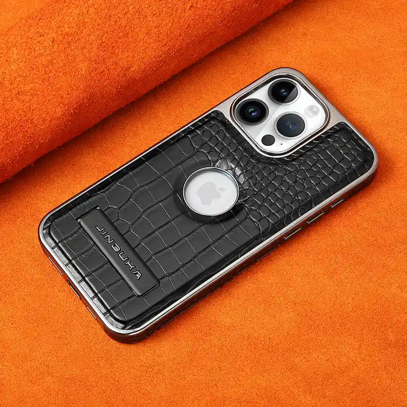 JINDUKA Crocodile PU Leather With Kickstand Case For iPhone - BD Gadget