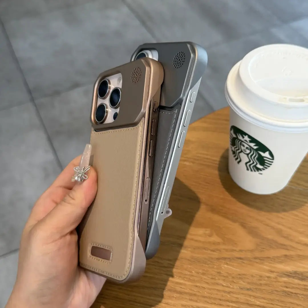 Frameles Slim Leather Case For iPhone