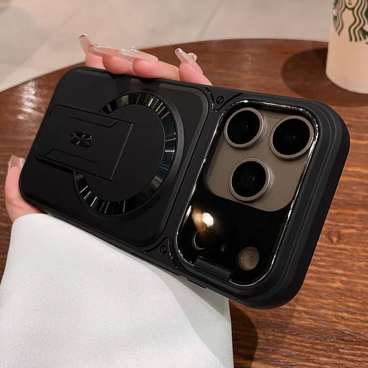 ArmorShield MagSafe iPhone Case with Flip Lens Guard & Kickstand