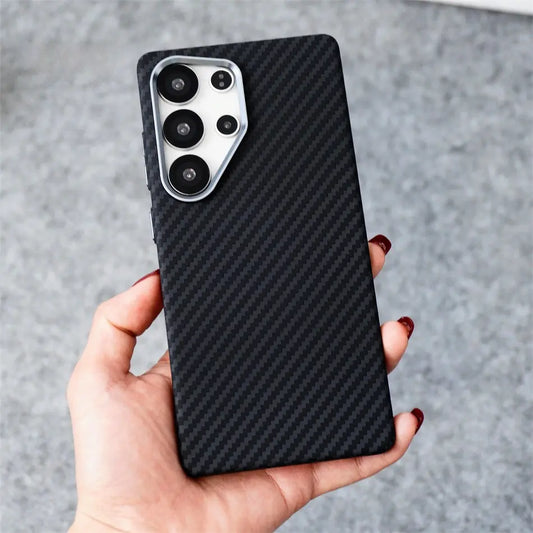 Luxo Life Carbon Fiber Texture Back Cover Samsung (Black)