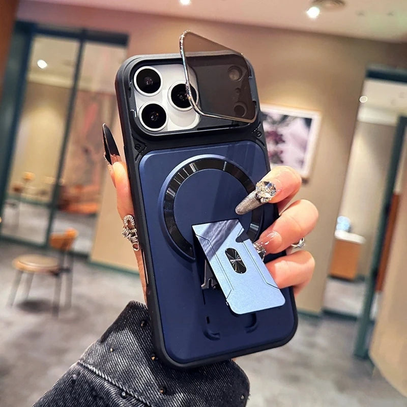 ArmorShield iPhone Back Cover with Camera Guard & Stand