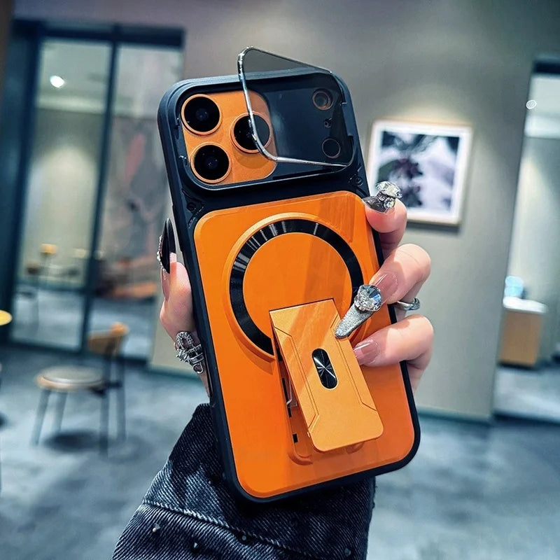 ArmorShield iPhone Back Cover with Camera Guard & Stand
