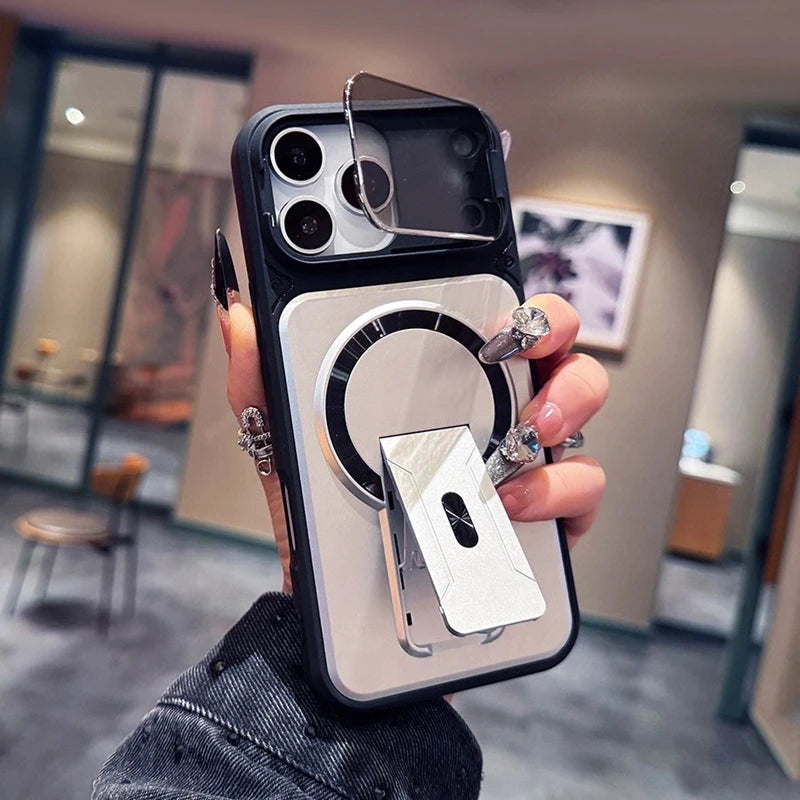 ArmorShield iPhone Back Cover with Camera Guard & Stand