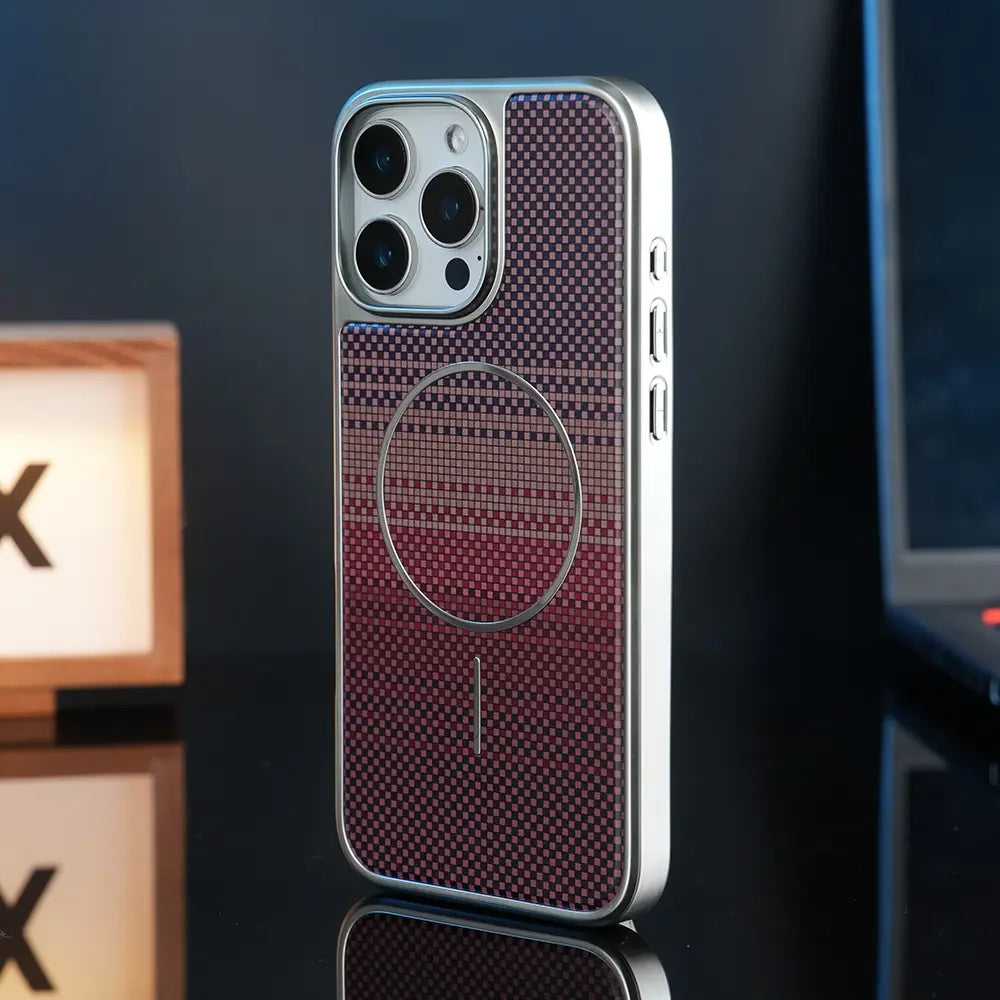 Carbon Fiber Gradient MagSafe iPhone Case - BD Gadget