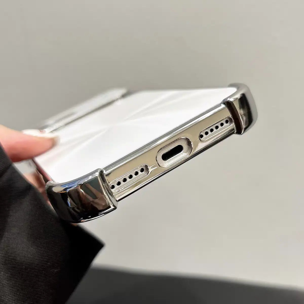 Chrome Edge Slim Camera Guard Case for iPhone