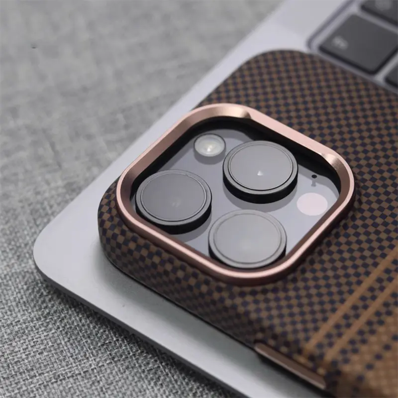 Luxo Life Carbon Fiber Texture Back Case for iPhone (Desert) - BD Gadget