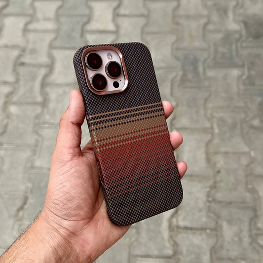 Luxo Life Carbon Fiber Texture Back Case for iPhone (Desert) - BD Gadget