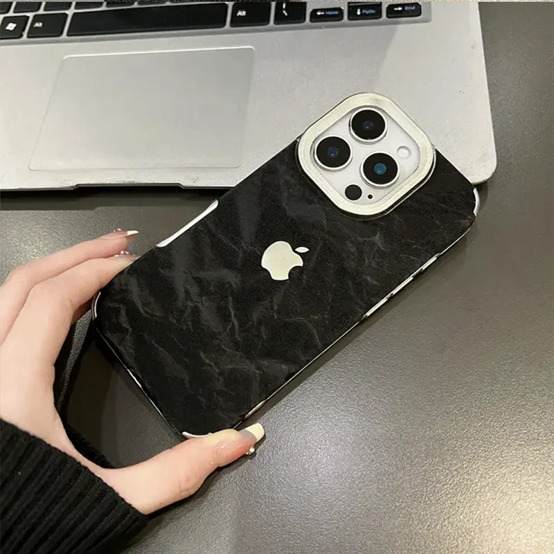 Elegant Black Marble Design iPhone Case – Slim & Shockproof Cover