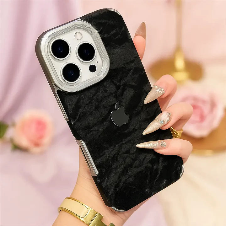 Elegant Black Marble Design iPhone Case – Slim & Shockproof Cover