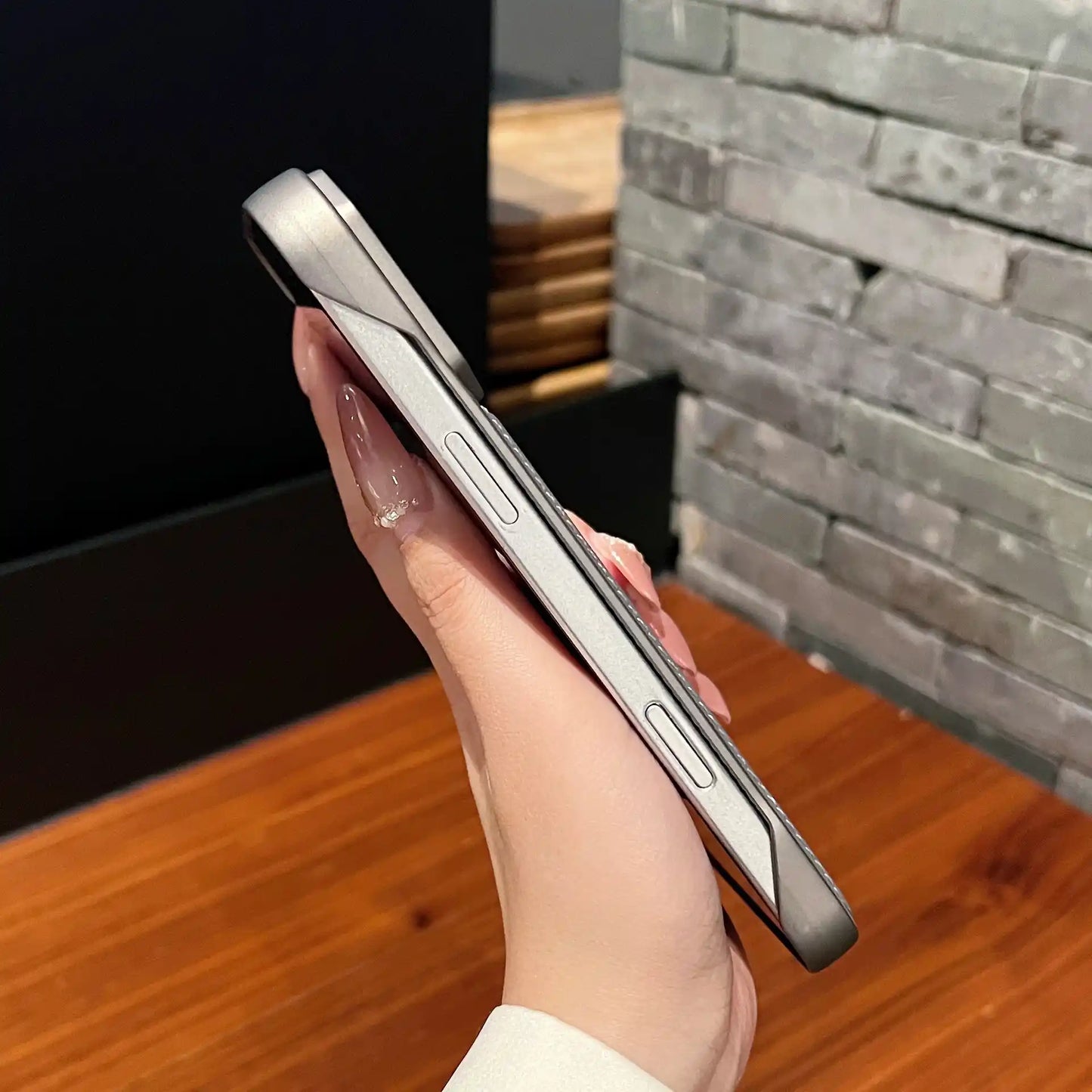 Frameles Slim Leather Case For iPhone
