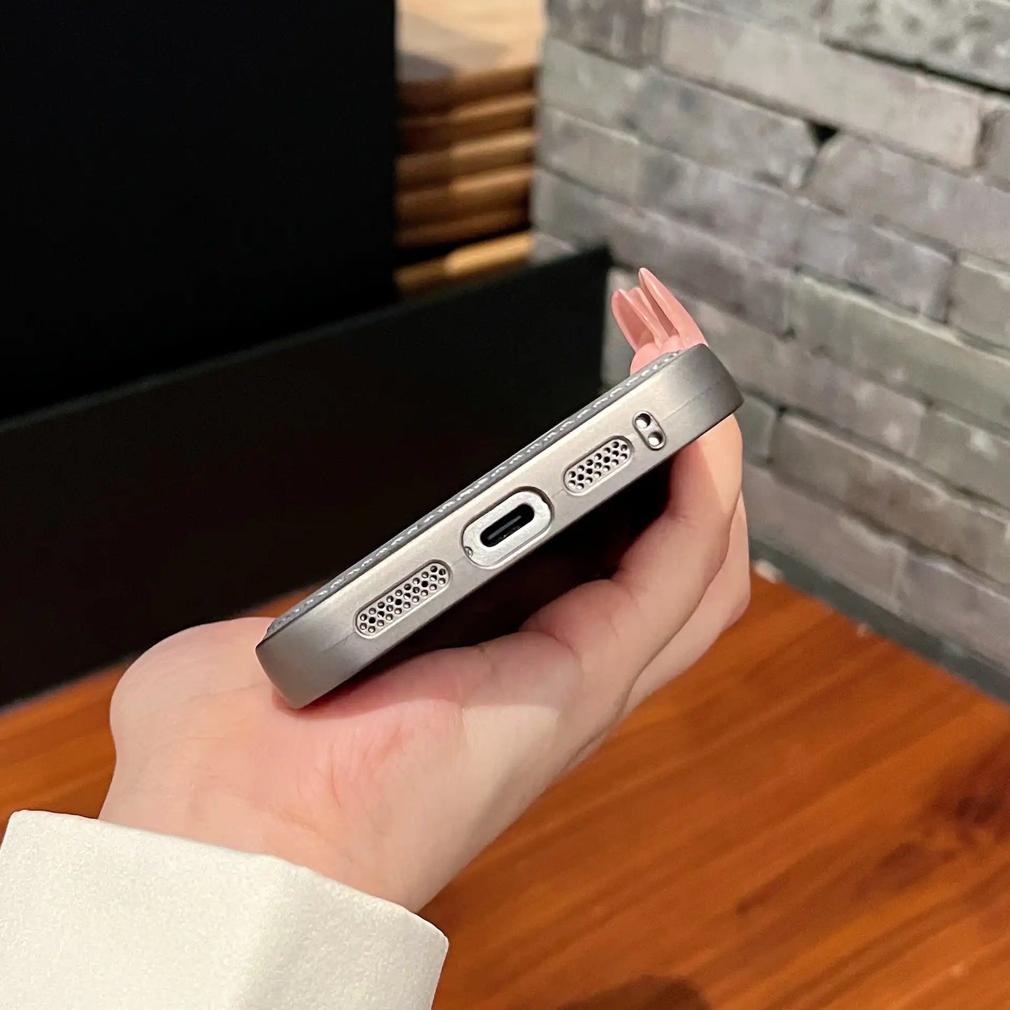 Frameles Slim Leather Case For iPhone