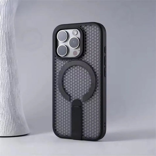 Heat Dissipating Metal Stand iPhone Case