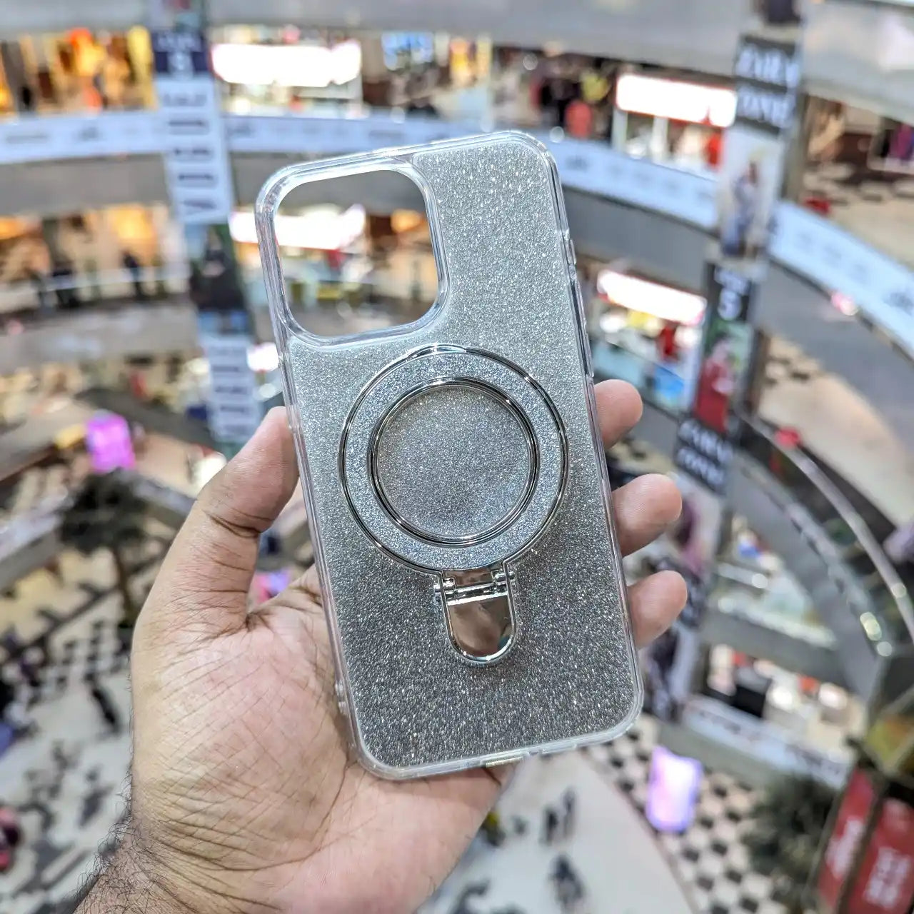 Luxury Glitter Ring Stand iPhone Cover - BD Gadget