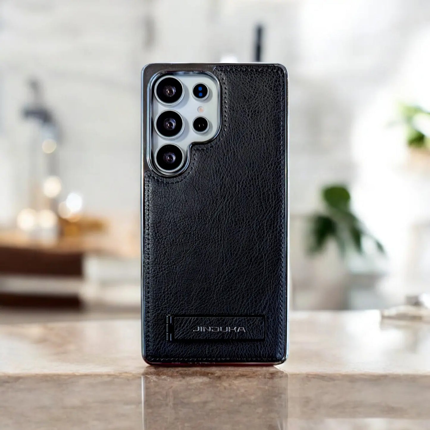 JINDUKA Premium Vegan Leather Samsung Case With Stand - BD Gadget
