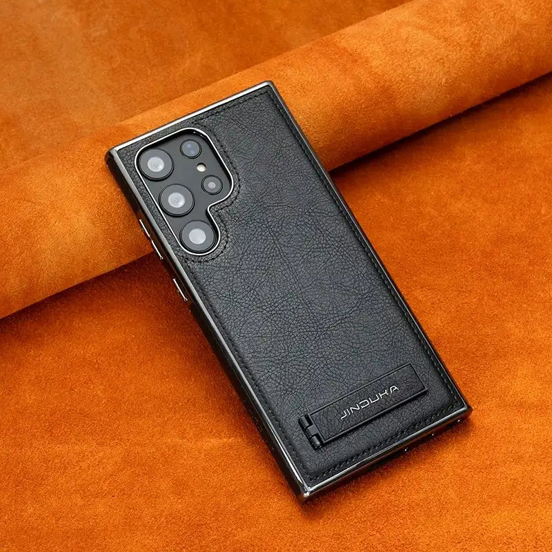JINDUKA Premium Vegan Leather Samsung Case With Stand - BD Gadget