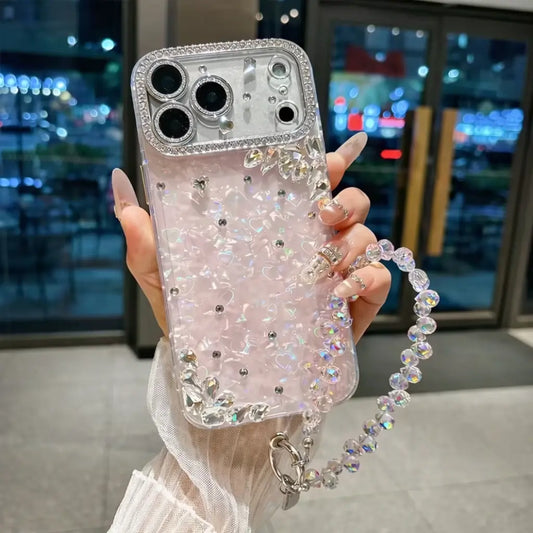 Sparkle iPhone Case with Lens Protection & Free Charm - BD Gadget