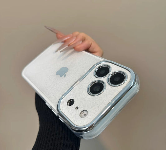 Glittery Large Window Case for iPhone