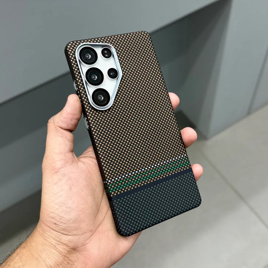 Luxo Life Carbon Fiber Texture Back Cover Samsung - BD Gadget