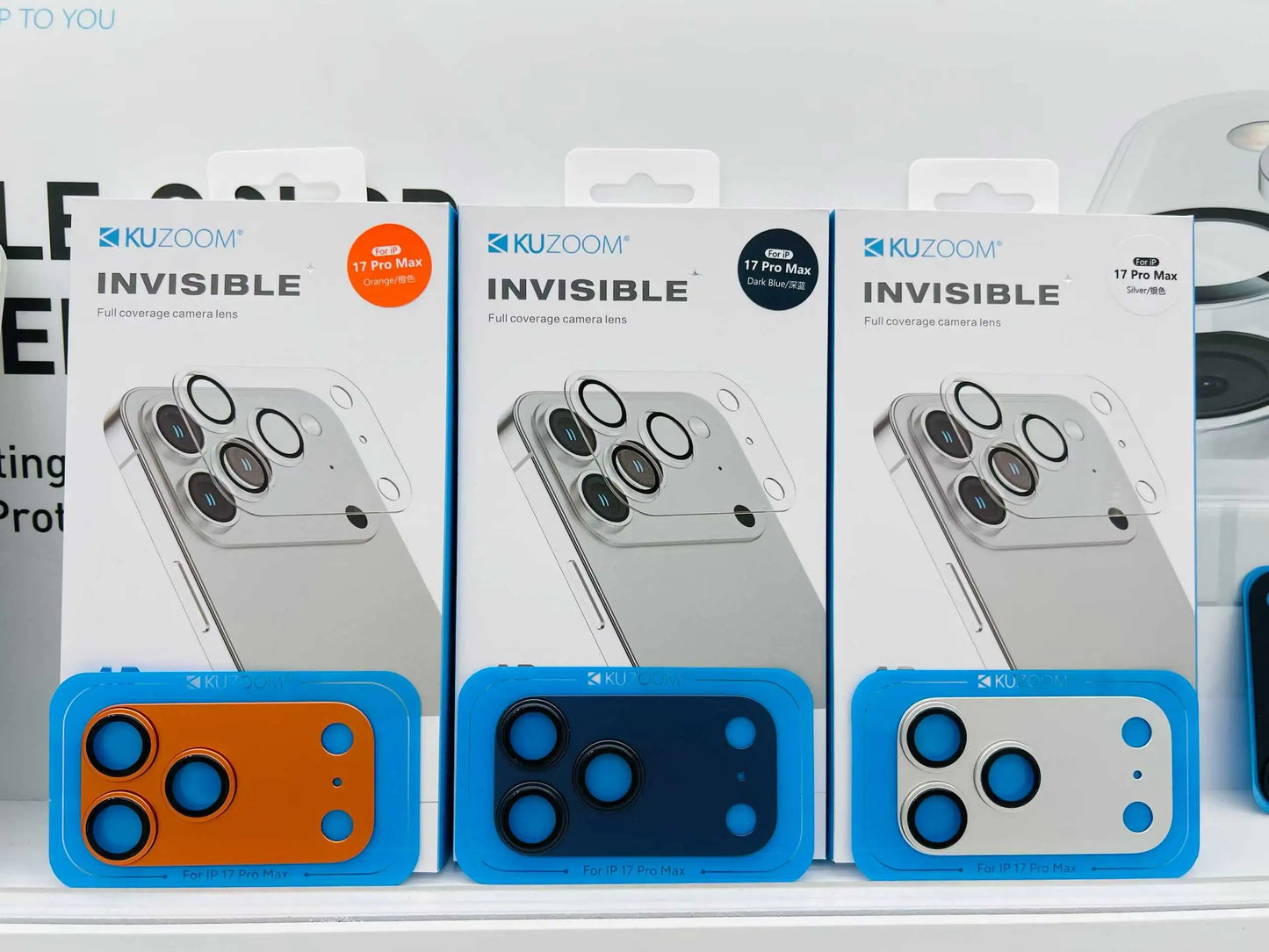 Kuzoom Invisible Full Bar Metal Camera Lens Protector