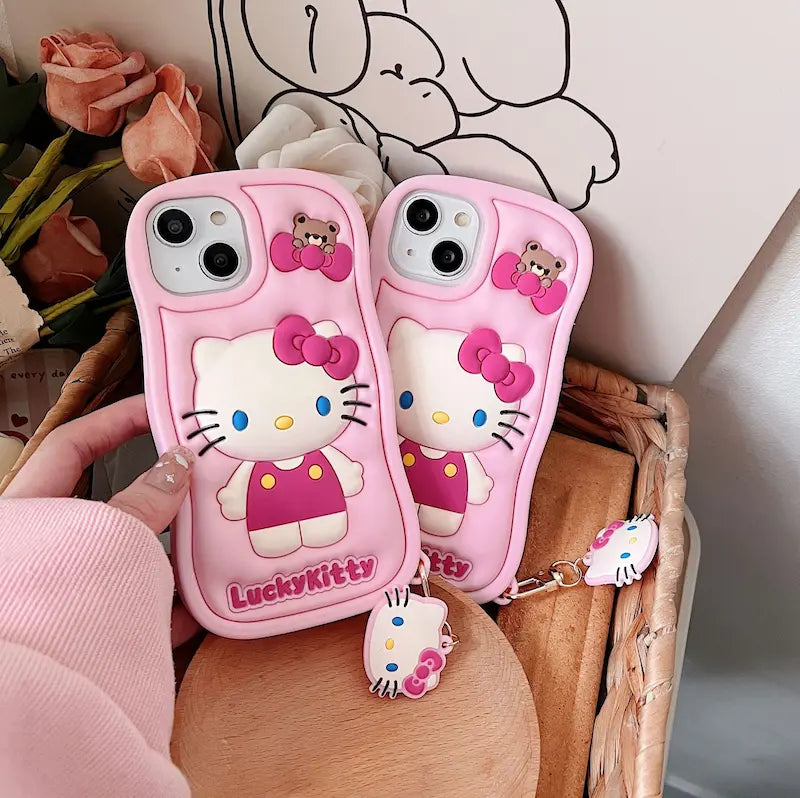 Hello Kitty Silicone Case For iPhone
