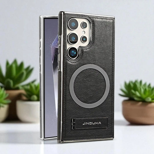 JINDUKA PU Leather Magnetic Cover For Samsung S25U/S24U/S23U/S22U