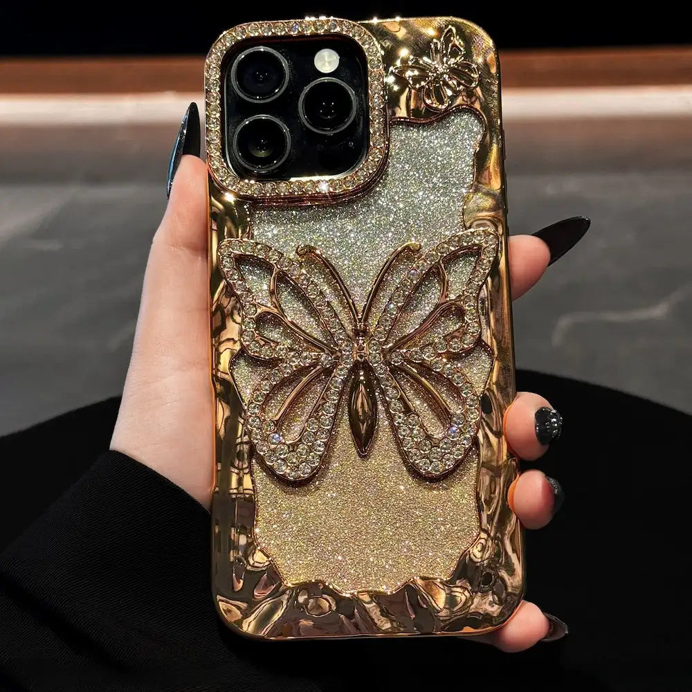 Elegant Butterfly Glitter iPhone Cover