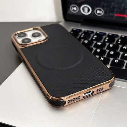 Soft Flannel PU Leather Cover For iPhone