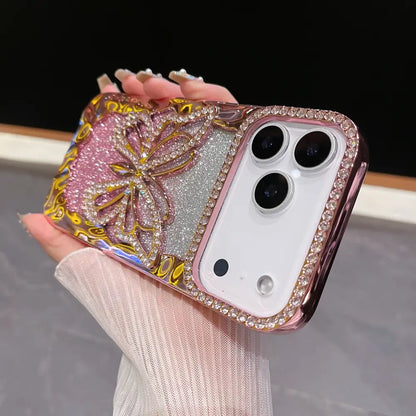 Elegant Butterfly Glitter iPhone Cover
