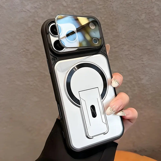 3-in-1 MagSafe Armor Case with Flip Lens Guard & Kickstand for iPhone - BD Gadget