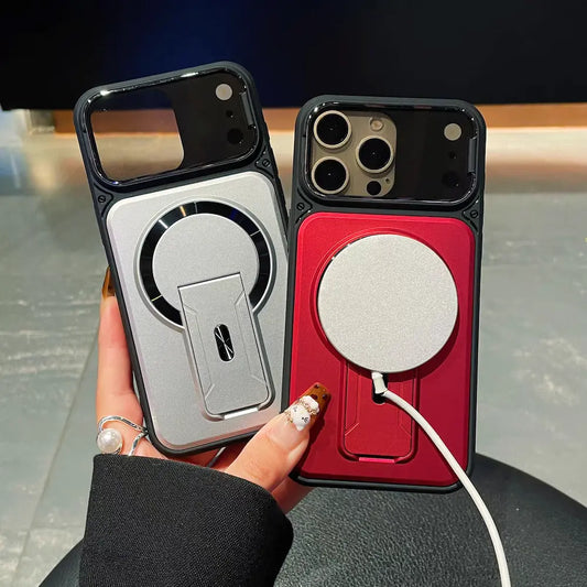 ArmorShield MagSafe iPhone Case with Flip Lens Guard & Kickstand