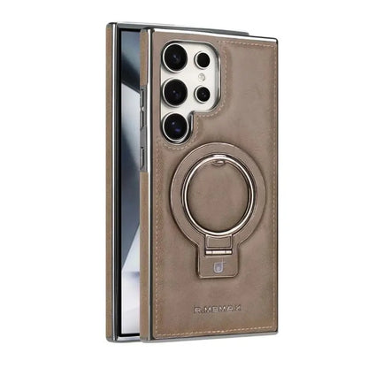 RMBMAX PU Leather Magnetic Ring Case For Samsung - BD Gadget