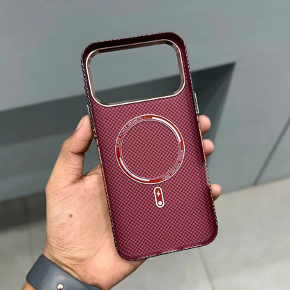 Luxo Life Carbon Fiber Texture Back Cover for iPhone