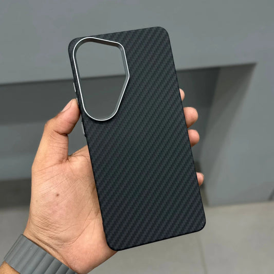 Luxo Life Carbon Fiber Texture Back Cover Samsung (Black)