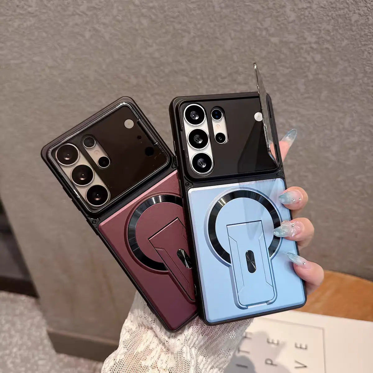 ArmorShield MagSafe Camera Guard & Stand Cover for Samsung