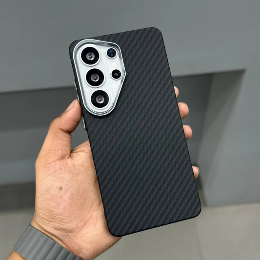 Luxo Life Carbon Fiber Texture Back Cover Samsung (Black)
