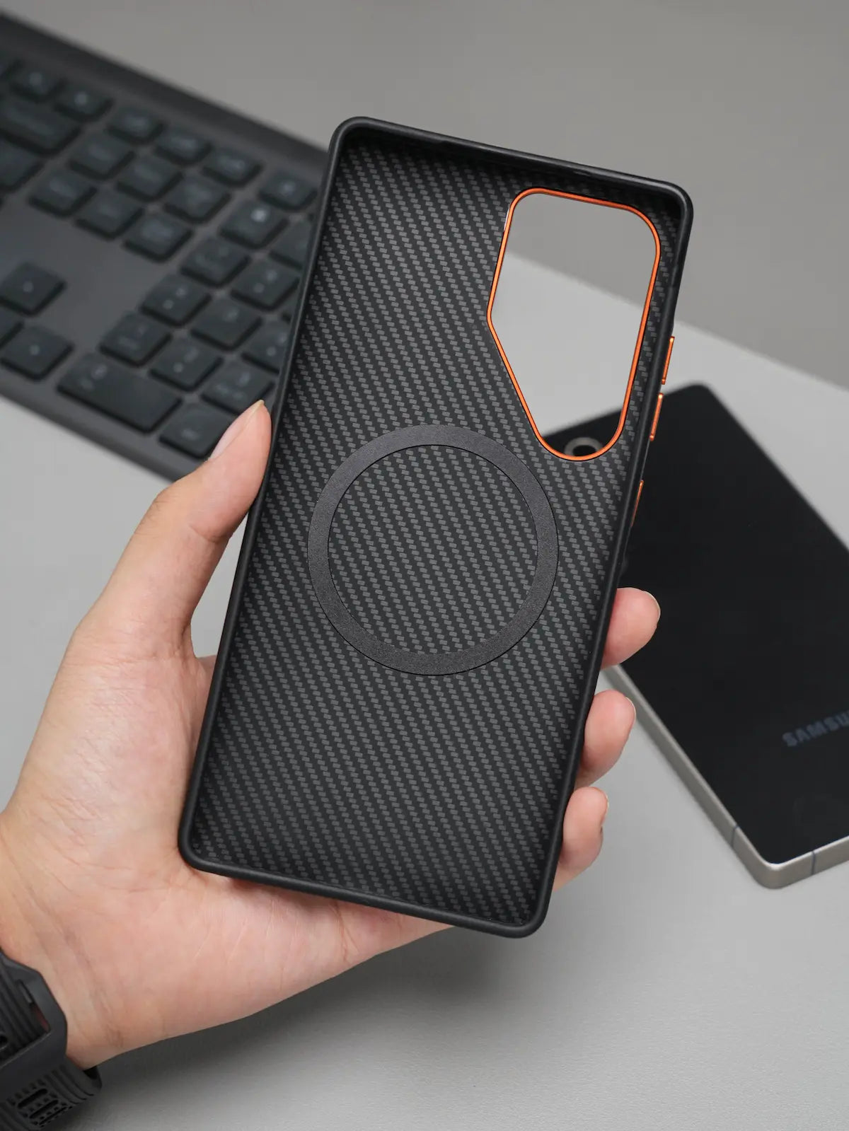 BIGC Carbon Fiber Texture Case for Samsung Galaxy