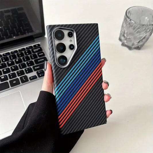 Luxo Life Carbon Fiber Texture Back Cover Samsung (BMW)