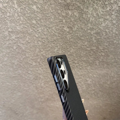 Luxo Life Carbon Fiber Texture Back Cover Samsung (Black)