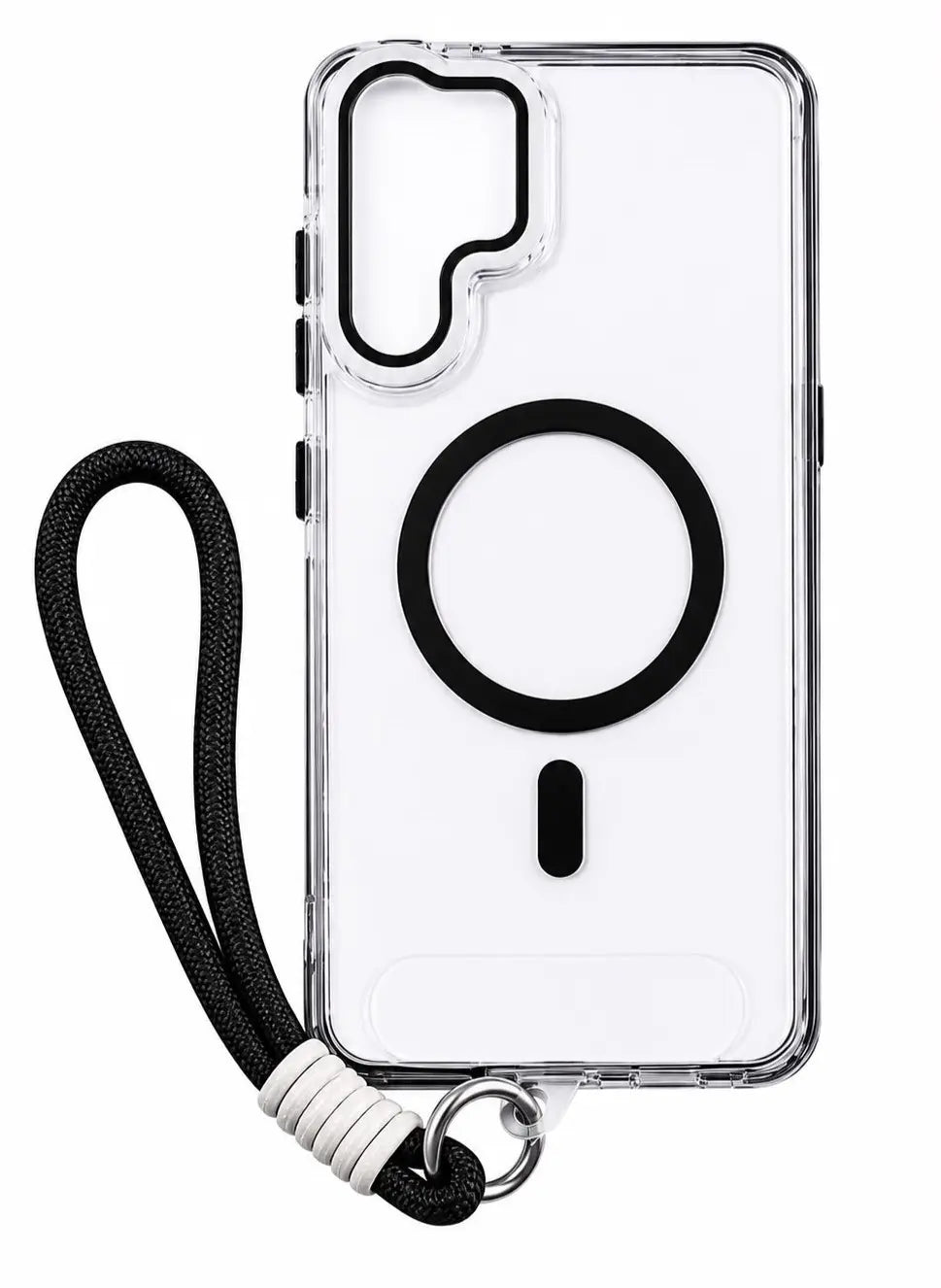 Crystal Clear MagSafe Case with Wrist Strap