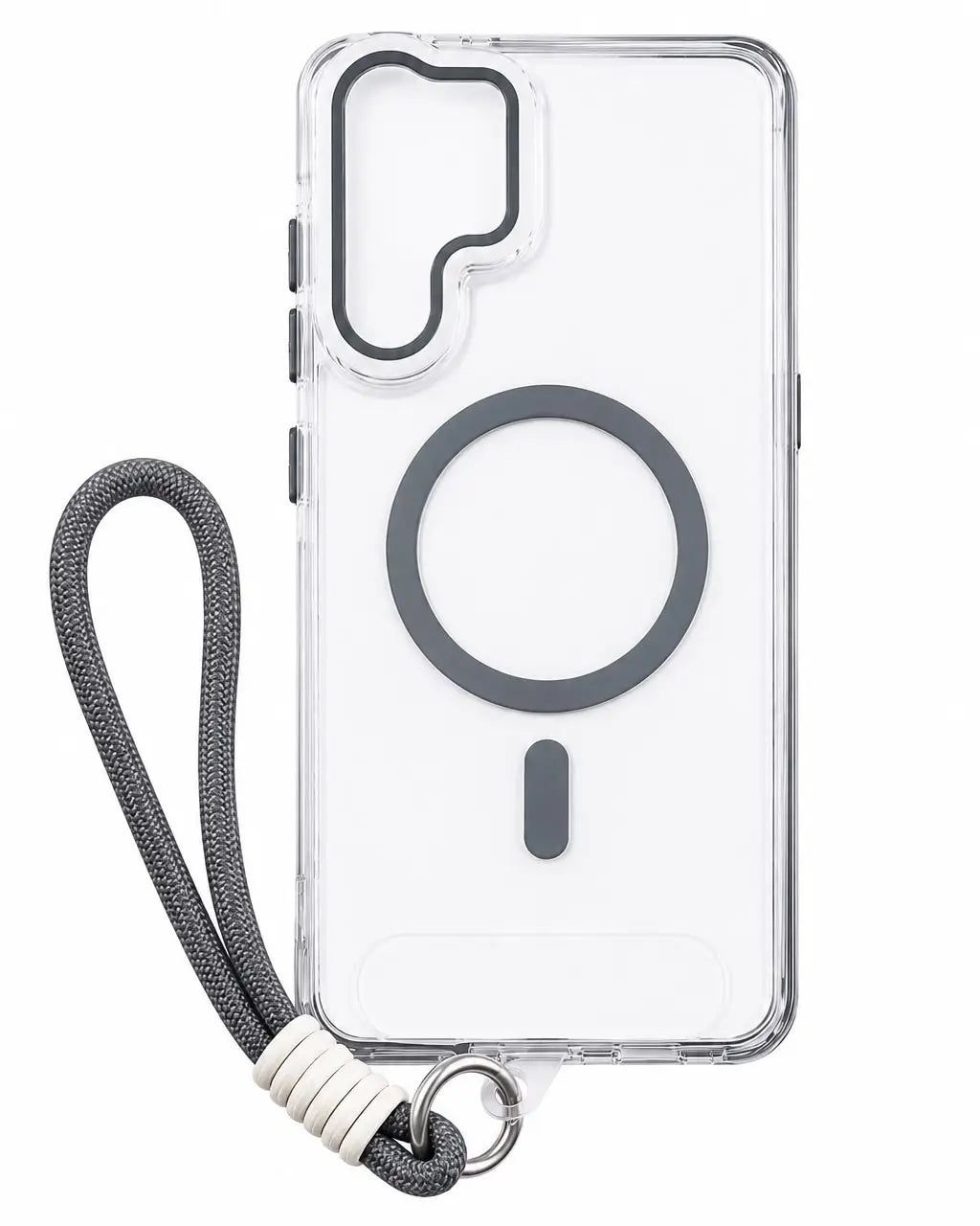 Crystal Clear MagSafe Case with Wrist Strap