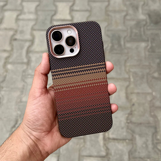 Luxo Life Carbon Fiber Texture Back Case for iPhone (Desert) - BD Gadget