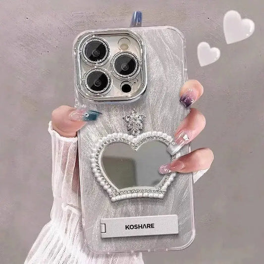 Shiny Mirror Queens Case With Tassel For iPhone - BD Gadget