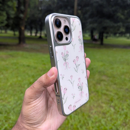 Electroplated Glossy Tulip Blossom iPhone Case - BD Gadget